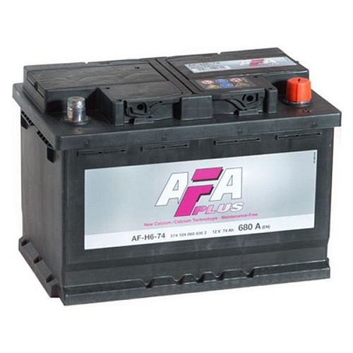 Аккумулятор AFA Plus 74 а/ч Обратная R+ EN 680A 278x175x190