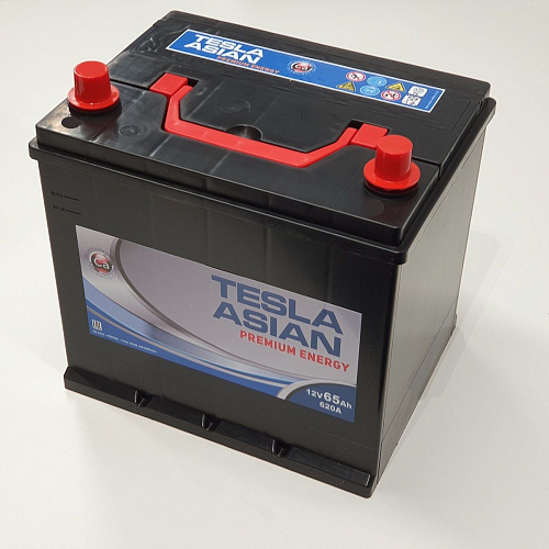 /Аккумулятор TESLA ASIAN PREMIUM ENERGY 6СТ-65.0 бортик