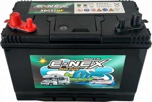 Аккумулятор E-NEX 6СТ-  90 (DC27MF) (гл. разряд+старт) [д302ш172в230/600]    [27]