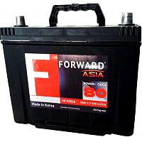 Аккумулятор FORWARD Asia MF  (90D26R) 80 (п.п.) ниж.креп. [д260ш173в225/650] 
