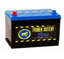 Аккумулятор Тюмень АЗИЯ 6СТ - 75 L (п.п) ниж.креп. [д266ш172в220/600]
