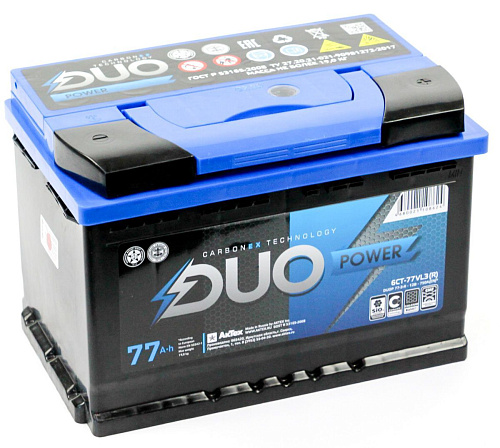 Аккумулятор DUO POWER 6СТ-77.0 L3