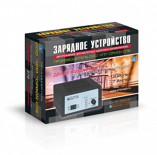 ЗУ ВЫМПЕЛ - 270 (Автомат/ручн,0-7А,12В,Линейный амперм)