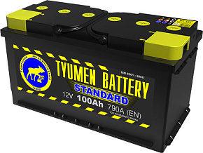 Аккумулятор Тюмень STANDARD 6СТ - 100 L (о.п) [д352ш175в190/790]                                   