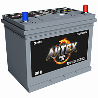 Аккумулятор  АЗИЯ AKTEX CLASSIC 70А/ч Обратная D26, 260*175*225