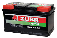 Аккумулятор ZUBR Premium 6CT- 85 о.п. (низ)