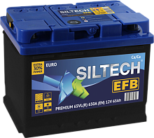 Аккумулятор SILTECH EFB 6СТ-  65 VL (п.п) [д242ш175в190/650]