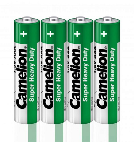 Батарейка солевая тип ААА 1,5В 4шт Camelion Super Heavy Duty R03 SR-4