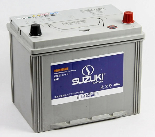 Аккумулятор SUZUKI 6СТ-75.0 (90D26L) бортик.