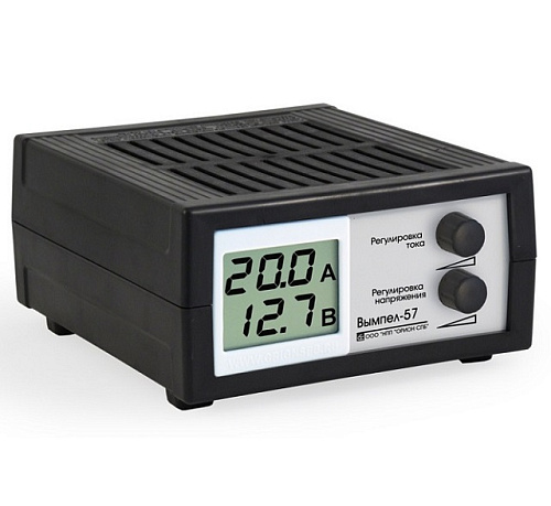 Зарядное устройство Вымпел-57 (автомат, 0,8-20А, 7,4-18В, сегментный ЖК.дисплей) (уп.20шт.)