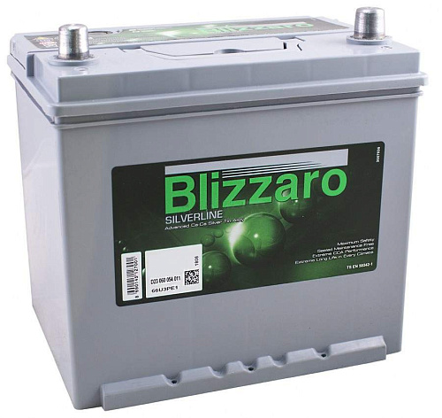 Аккумулятор BLIZZARO SILVERLINE ASIA 6СТ -  60 (о.п.) (75D23L) ниж.креп. [д232ш173в225/540]  [D23]