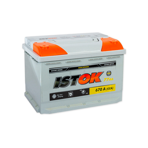 Аккумулятор ИСТОК 77 А/ч Обратная EN670 А 277x175x190 6CT-77NR