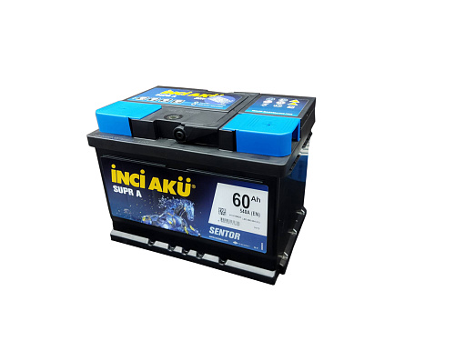 Аккумулятор Inci Aku SuprA 6СТ - 60 (о.п.) LB2 низ. [д242ш175в175/540]   [LB2]              